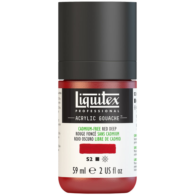 Liquitex 59ml acryl gouache - cadmium-free red deep