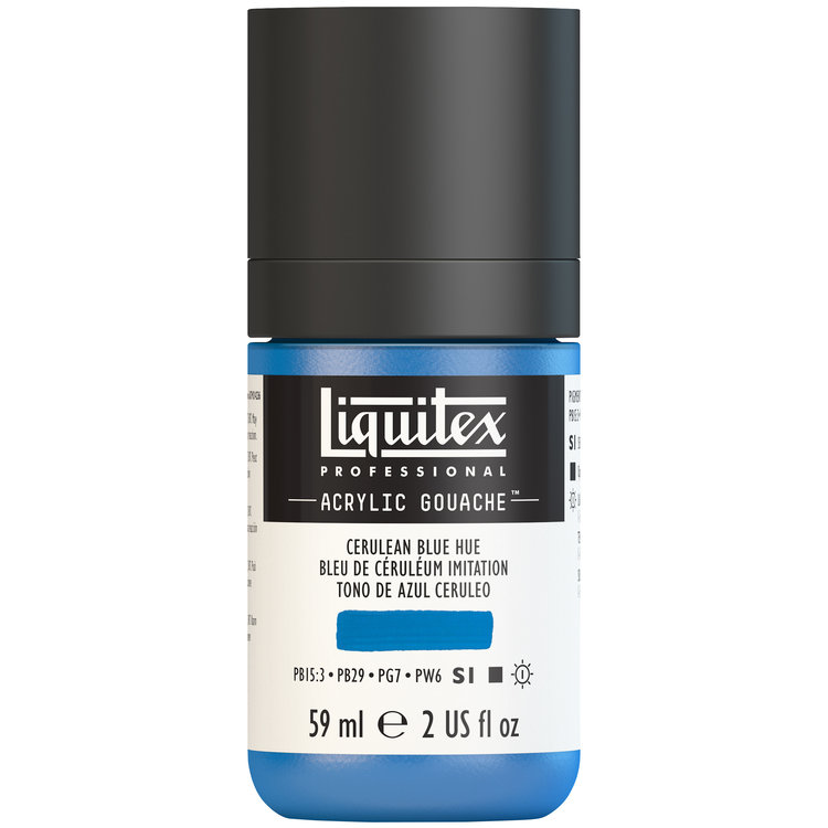 Liquitex 59ml acryl gouache - cerulean blue hue