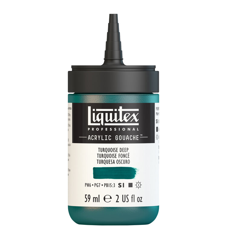 Liquitex 59ml acryl gouache - turquoise deep