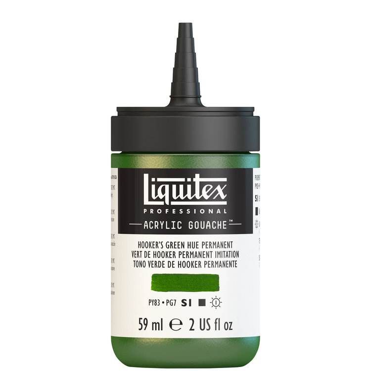 Liquitex 59ml acryl gouache - hooker's green hue permanent