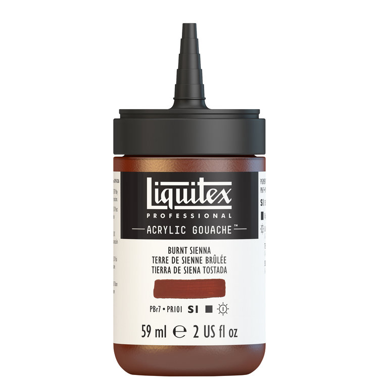 Liquitex 59ml acryl gouache - burnt sienna