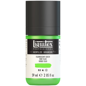 Liquitex fluorescent green - acrylic gouache