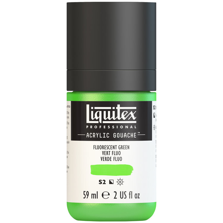Liquitex 59ml acryl gouache - fluorescent green