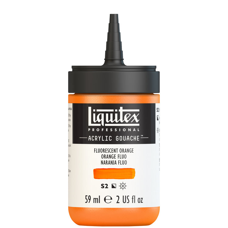 Liquitex 59ml acryl gouache - fluorescent orange