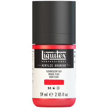 Liquitex fluorescent red - acrylic gouache