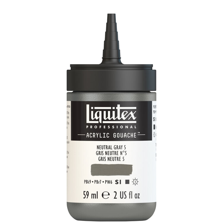 Liquitex 59ml acryl gouache - neutral gray 5