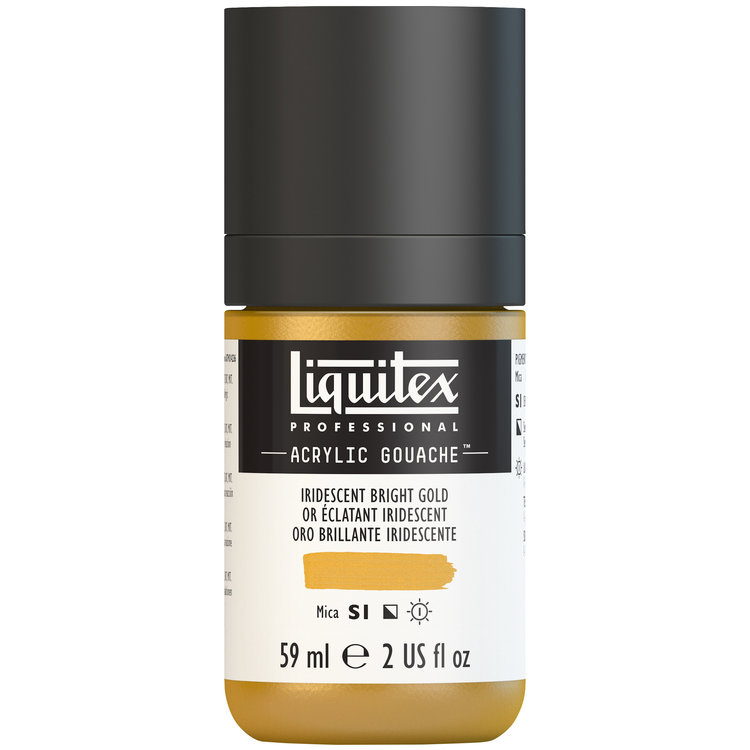 Liquitex 59ml acryl gouache - iridescent bright gold
