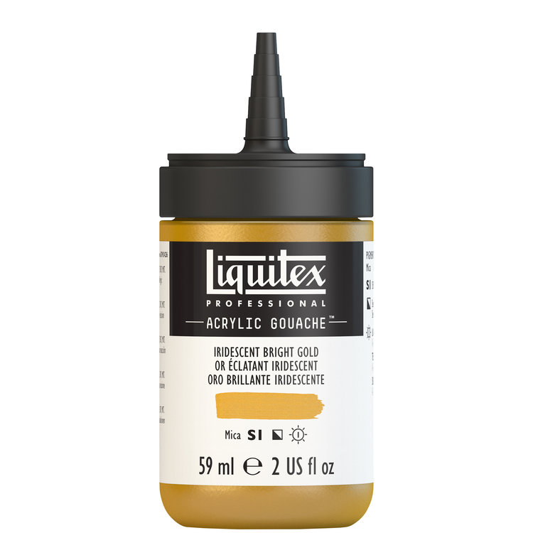 Liquitex 59ml acryl gouache - iridescent bright gold