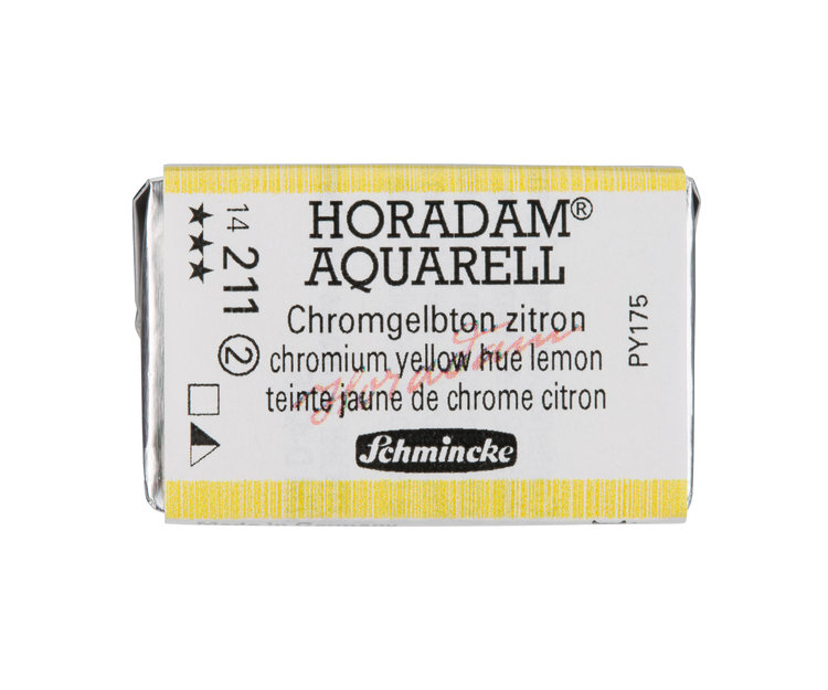 Schmincke (Horadam) 211 aquarel heel napje - chromium yellow hue lemon