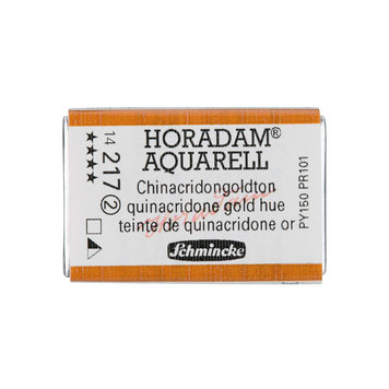 Schmincke (Horadam) 217 quinacridone gold hue - groot napje aquarel