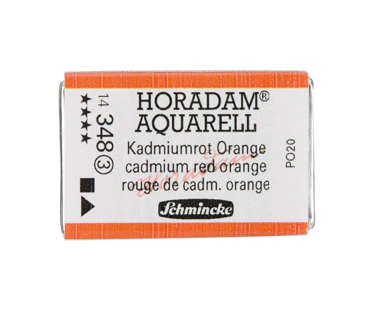 Schmincke (Horadam) 348 aquarel heel napje - cadmium red orange