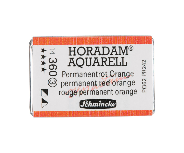 Schmincke (Horadam) 360 aquarel heel napje - permanent red orange