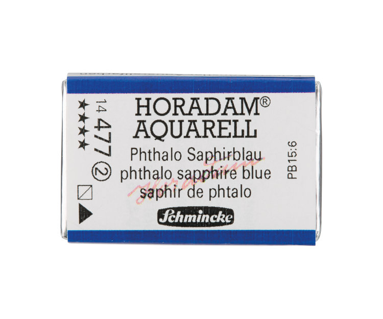 Schmincke (Horadam) 477 aquarel heel napje - phthalo sapphire blue