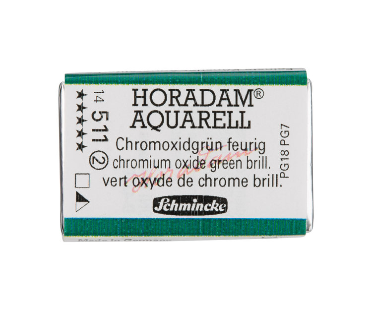 Schmincke (Horadam) 511 aquarel heel napje - chromium oxide green brilliant