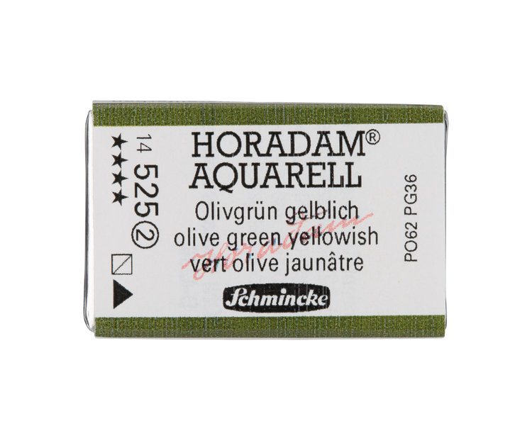 Schmincke (Horadam) 525 aquarel heel napje - olive green yellowish