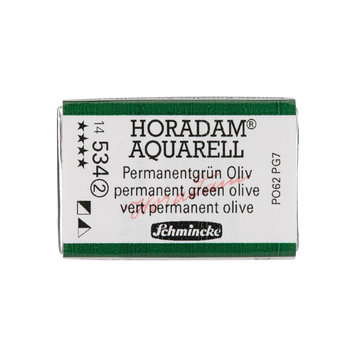 Schmincke (Horadam) 534 permanent green olive - groot napje aquarel