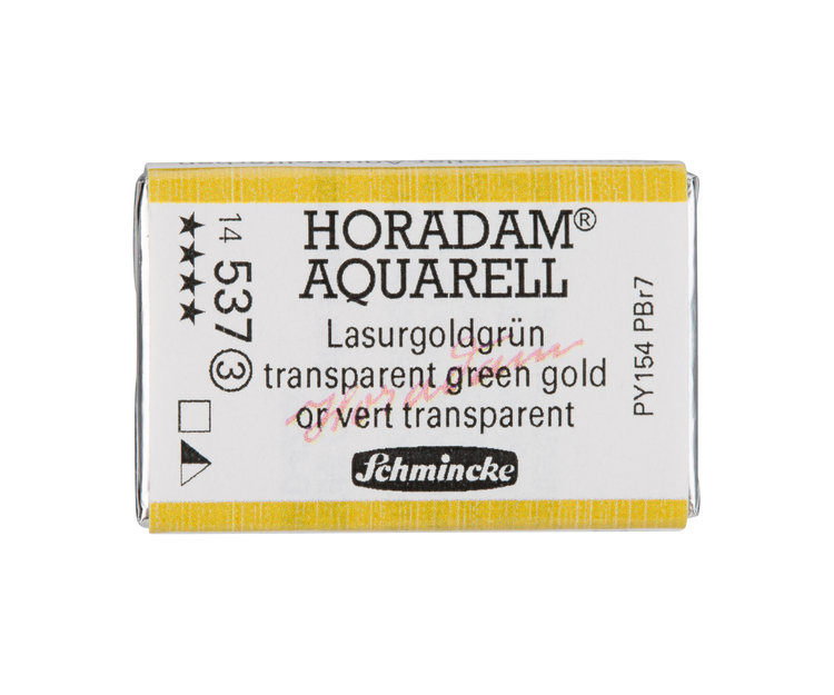 Schmincke (Horadam) 537 aquarel heel napje - transparent green gold