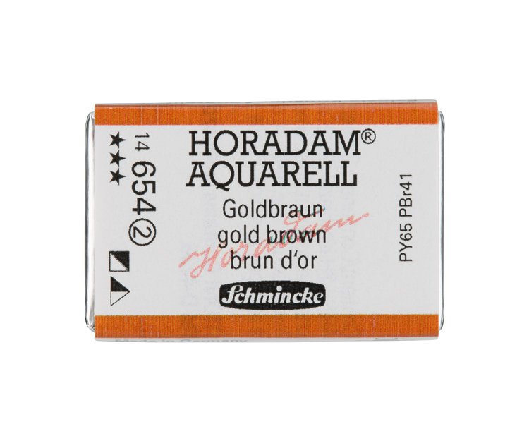 Schmincke (Horadam) 654 aquarel heel napje - gold brown