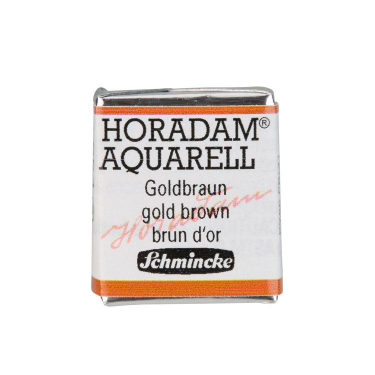 Schmincke (Horadam) 654 aquarel half napje - gold brown