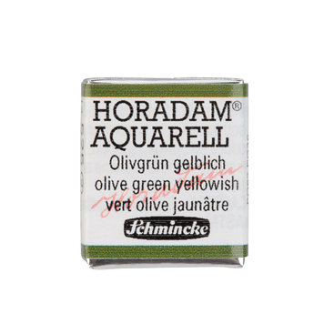 Schmincke (Horadam) 525 olive green yellowish - half napje aquarel