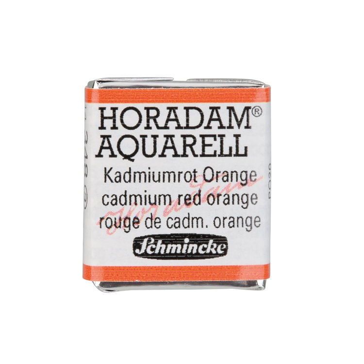 Schmincke (Horadam) 348 aquarel half napje - cadmium red orange