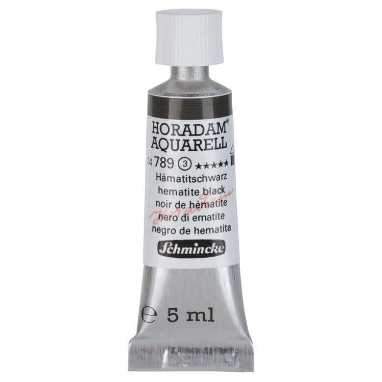 Schmincke (Horadam) 789 aquarelverf tube 5ml - hematite black