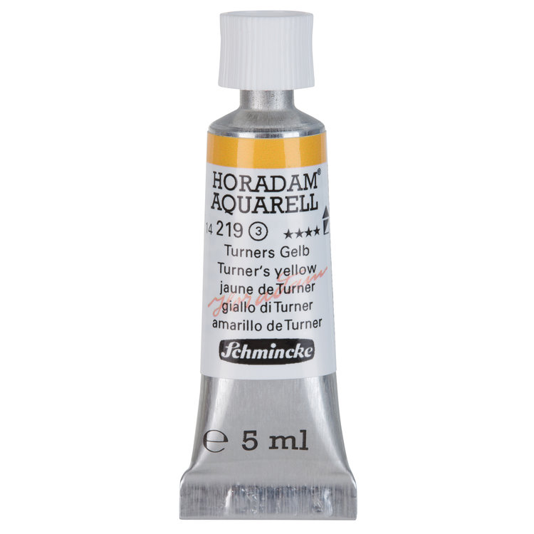 Schmincke (Horadam) 219 aquarelverf tube 5ml - Turner`s yellow