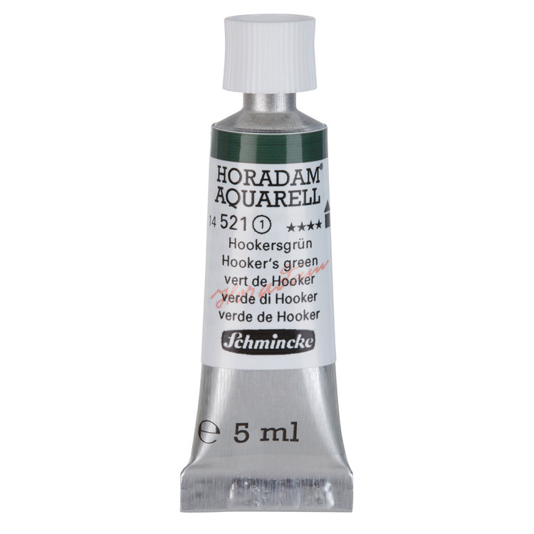 Schmincke (Horadam) 521 aquarelverf tube 5ml - Hooker's green
