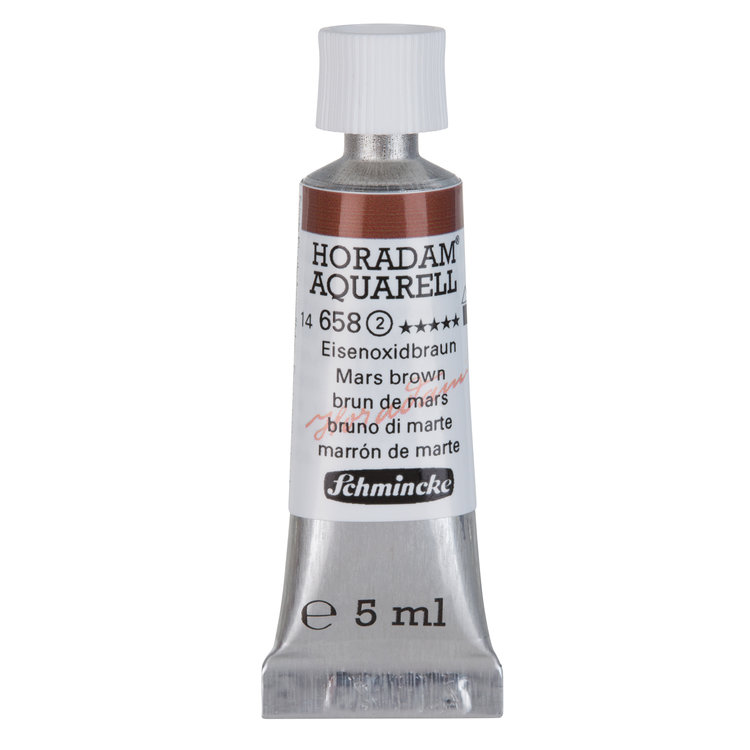 Schmincke (Horadam) 658 aquarelverf tube 5ml - Mars brown