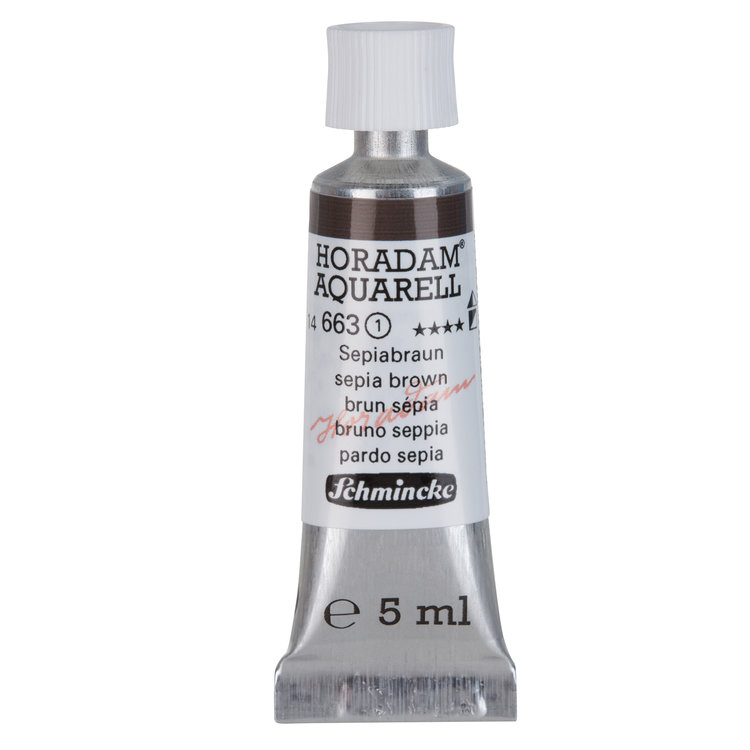 Schmincke (Horadam) 663 aquarelverf tube 5ml - sepia brown
