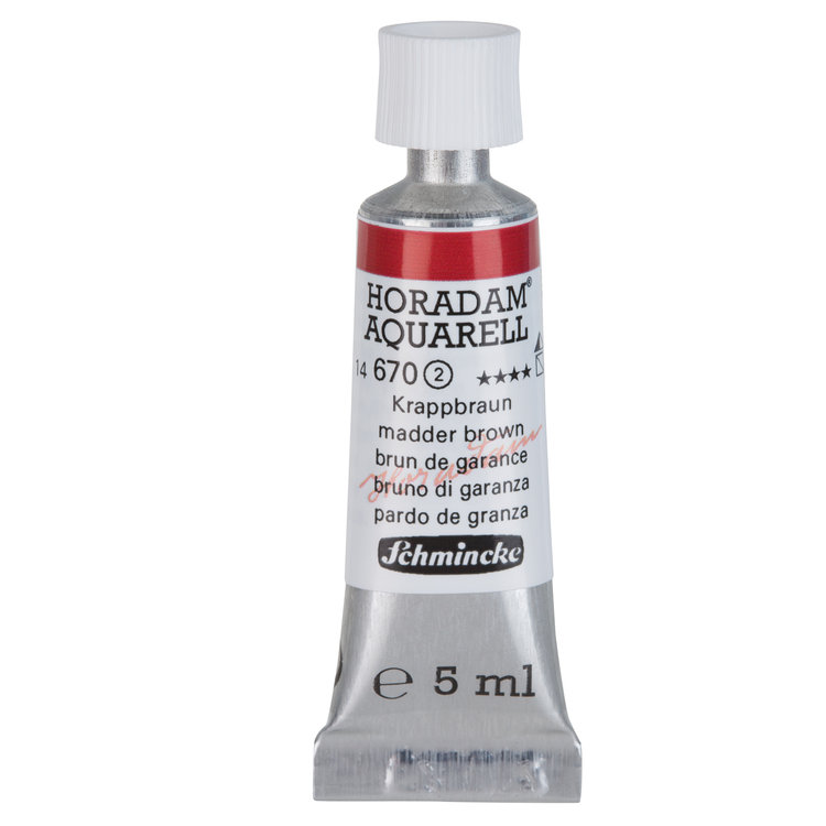 Schmincke (Horadam) 670 aquarelverf tube 5ml - madder brown