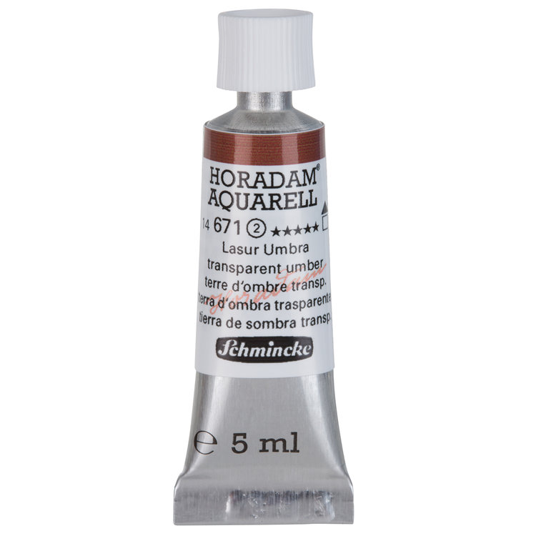 Schmincke (Horadam) 671 aquarelverf tube 5ml - transparent umber