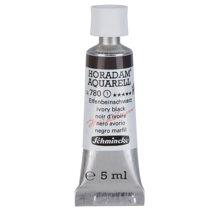 Schmincke (Horadam) 780 aquarelverf tube 5ml - ivory black