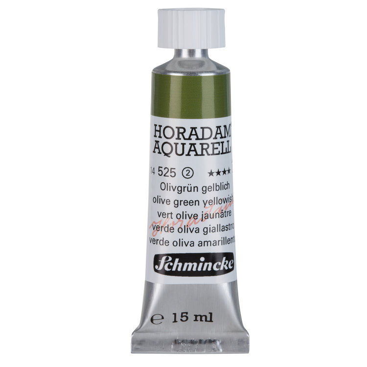Schmincke (Horadam) 525 aquarelverf tube 15ml - olive green yellowish