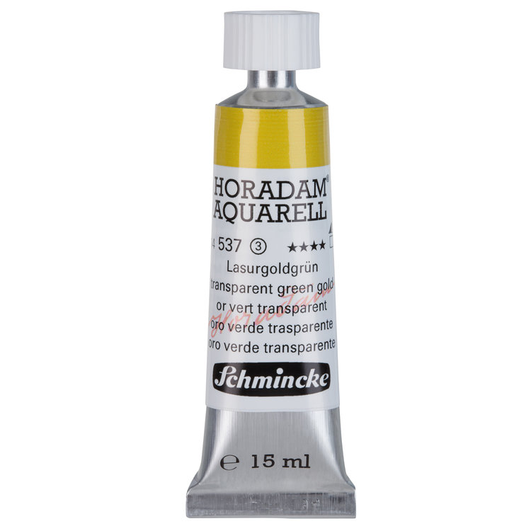 Schmincke (Horadam) 537 aquarelverf tube 15ml - transparent green gold