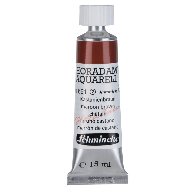 Schmincke (Horadam) 651 aquarelverf tube 15ml - maroon brown
