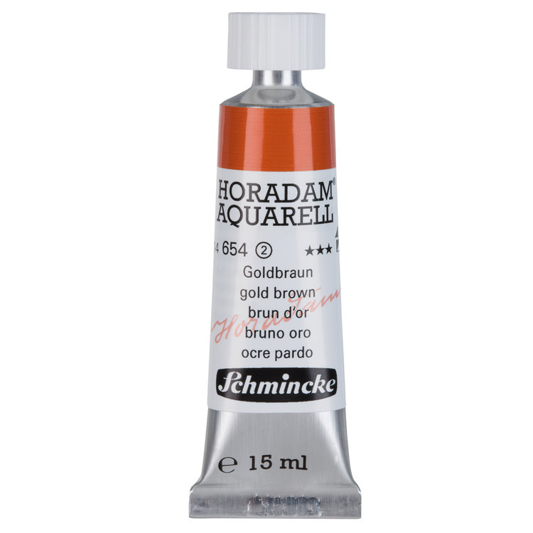 Schmincke (Horadam) 654 aquarelverf tube 15ml - gold brown
