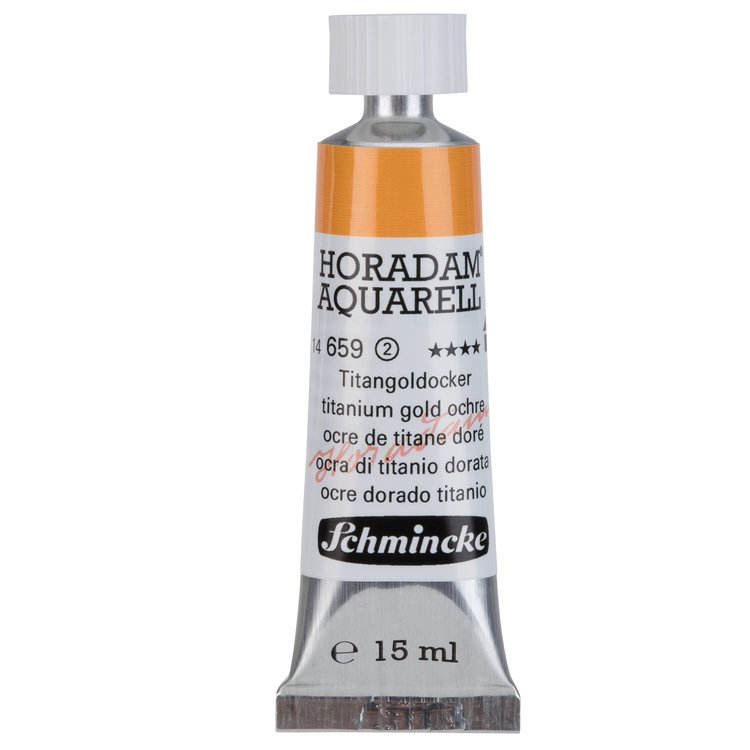 Schmincke (Horadam) 659 aquarelverf tube 15ml - titanium gold ochre