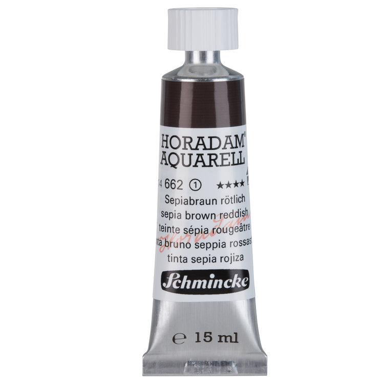 Schmincke (Horadam) 662 aquarelverf tube 15ml - sepia brown reddish