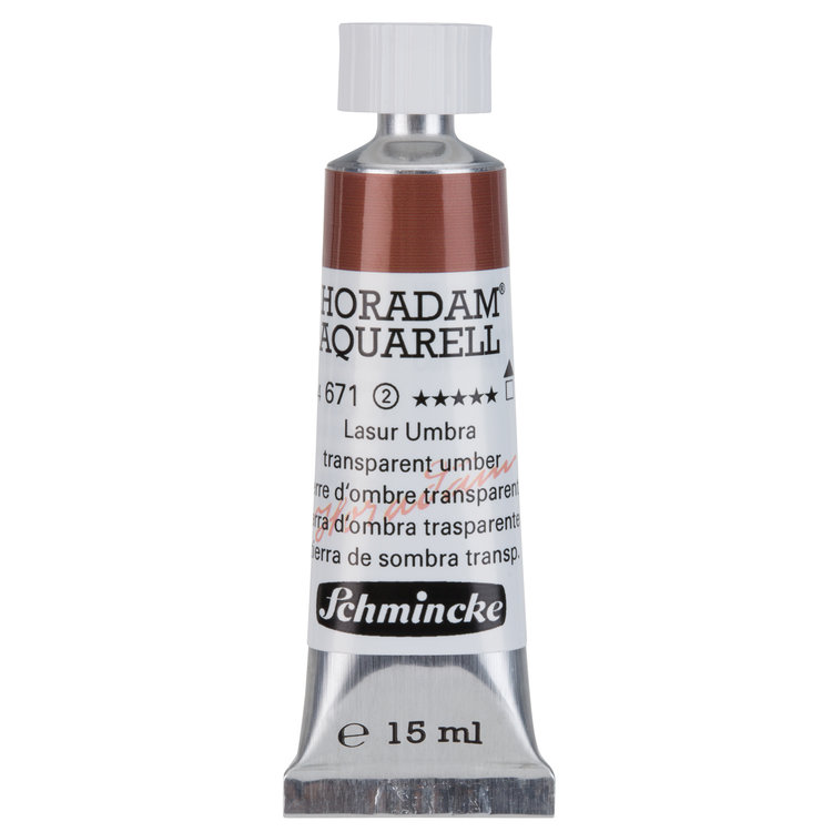Schmincke (Horadam) 671 aquarelverf tube 15ml - transparent umber