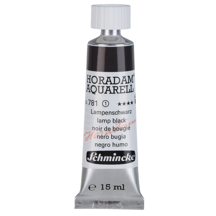 Schmincke (Horadam) 781 aquarelverf tube 15ml - lamp black
