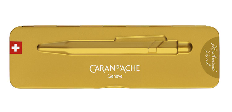 Caran d'Ache (schrijfwaren) Premium balpen (849) in blik goldbar - premium collection