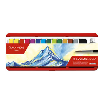 Caran d'Ache Gouache Studio  blik met 15 kleuren