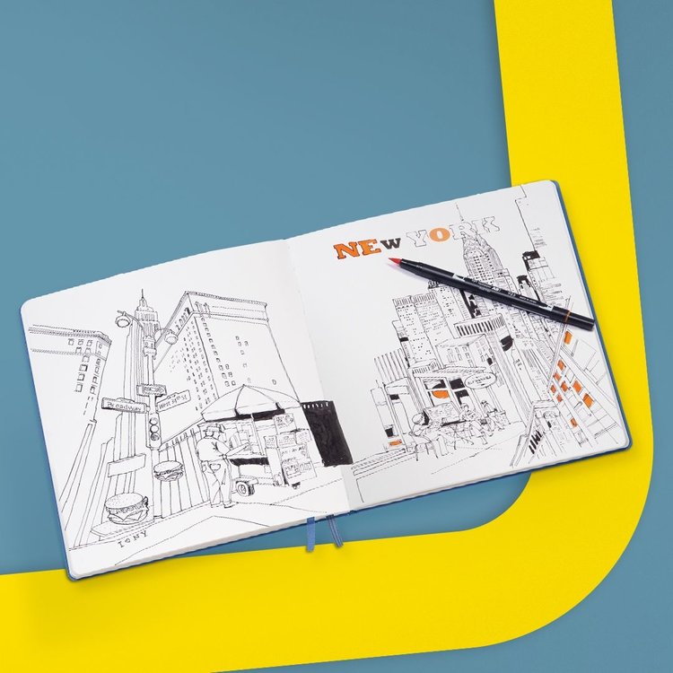 Leuchtturm1917 schetsboek A4 / master - lemon yellow