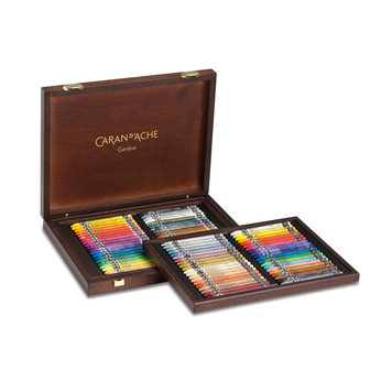 Caran d'Ache NeoColor I & NeoColor II - 80 waspastels in houten kist