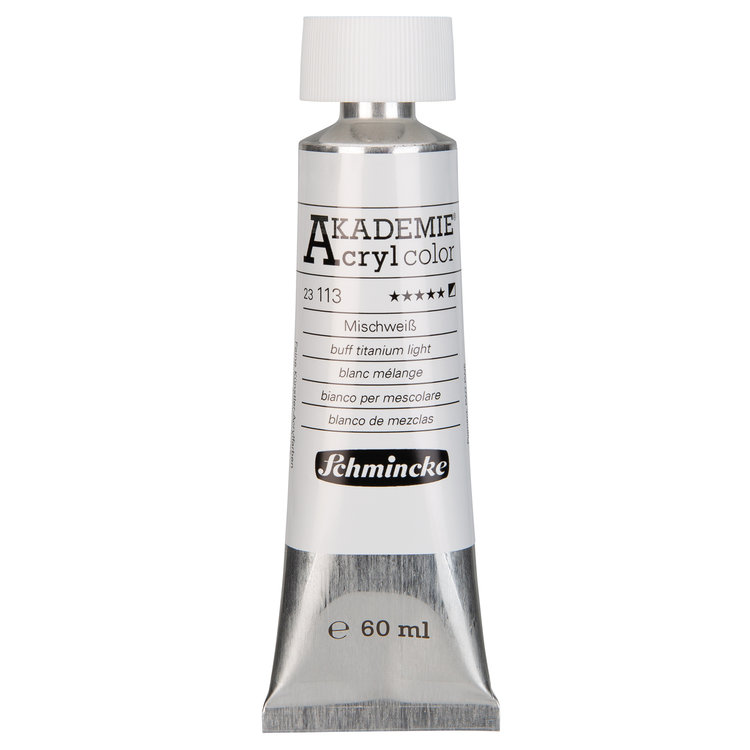 Schmincke 113 buff titanium light - Akademie acryl tube 60ml