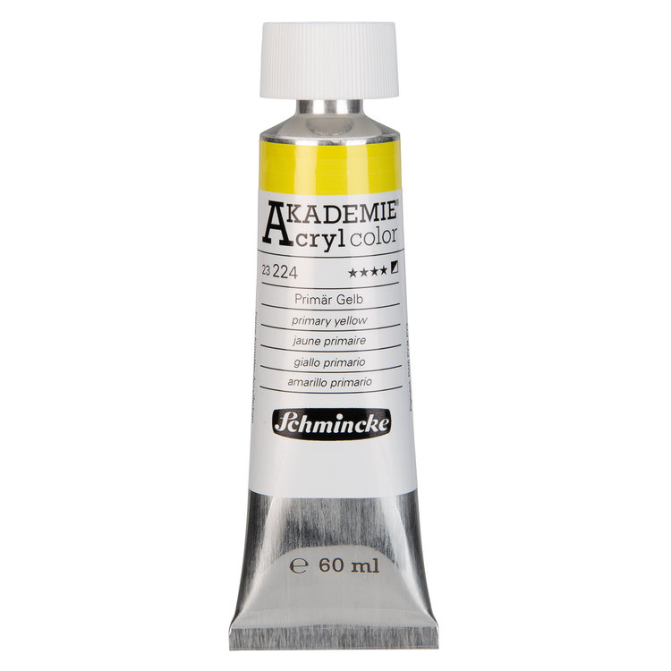 Schmincke 224 primary yellow - Akademie acryl tube 60ml