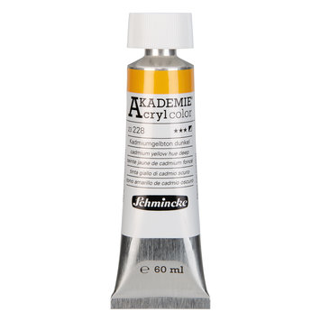 Schmincke 228 cadmium yellow hue deep 60ml - Akademie acryl