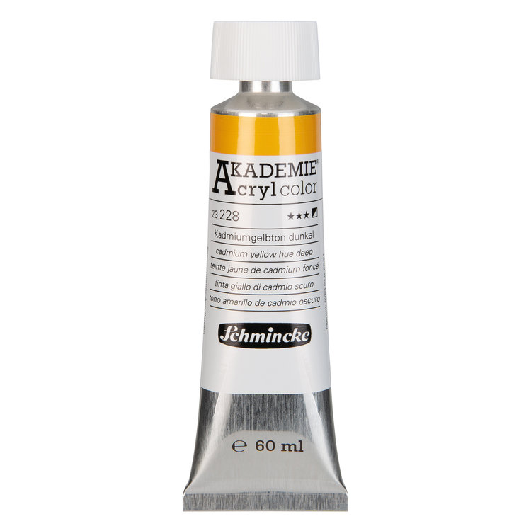 Schmincke 228 cadmium yellow hue deep - Akademie acryl tube 60ml