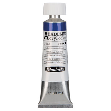 Schmincke 443 cobalt blue hue deep 60ml - Akademie acryl